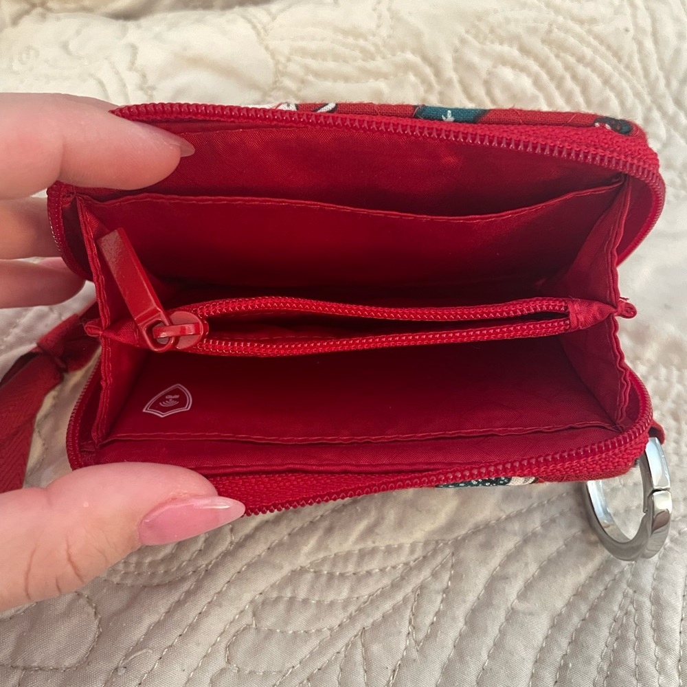 Vera Bradley Red Cat Print Coin Pouch - Picture 4 of 4